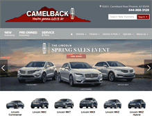 Tablet Screenshot of camelbacklincoln.com